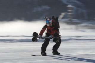 Un propulseur pour skier plus vite