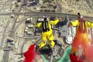 Burj Khalifa: Vince Reffet et Fred Fugen réalisent le premier saut en Base jump de la plus haute tour du monde