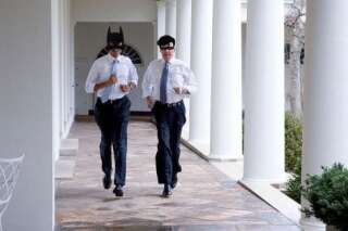 PHOTOS. Obama et Biden courent dans la Maison-Blanche et leur photo est détournée