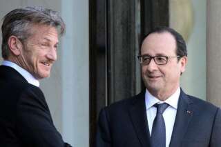 PHOTOS. Sean Penn reçu par François Hollande à l'Elysée pour évoquer la situation humanitaire à Haïti
