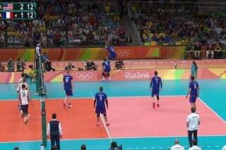 Jeux Olympiques 2016: ce magnifique point n'a pas empêché les volleyeurs français de s'incliner face aux USA
