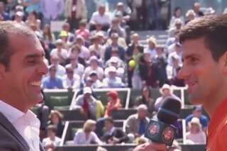 VIDÉO. Roland-Garros 2015: Novak Djokovic attend le feu vert de sa femme pour aller encourager le PSG de Zlatan