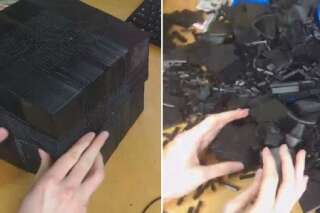 VIDÉO. Il casse son Rubik's Cube géant et ruine sept mois de travail