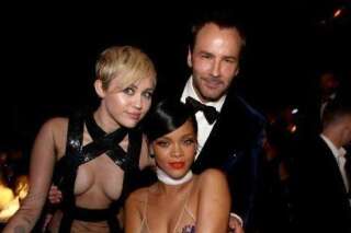 PHOTOS. Miley Cyrus et Rihanna font sensation dans des robes Tom Ford pour la soirée de l'amfAR