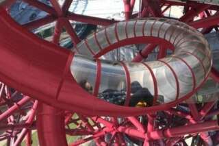 PHOTOS. Un gigantesque toboggan sur la tour Orbit ArcelorMittal à Londres