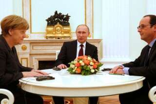 Ukraine/Russie: Hollande, Merkel et Poutine d'accord sur un plan de paix (qui reste à écrire)