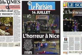 Les Unes des journaux après l'attaque au camion à Nice