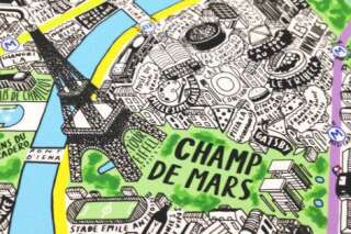 PHOTOS. Un plan de Paris dessiné entièrement à la main par Jenni Sparks