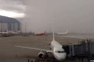 VIDÉO. Un orage impressionnant s'abat sur l'aéroport de Hong Kong