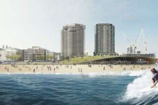 Du surf dans une piscine à vagues en plein centre-ville de Melbourne: le projet fou d'un architecte passionné