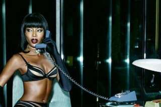 PHOTOS. Naomi Campbell affiche toujours un corps de rêve pour la marque de lingerie Agent Provocateur