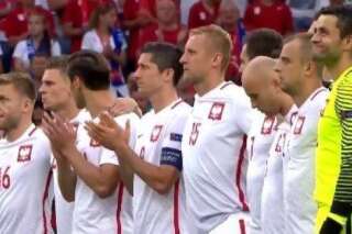 Euro 2016: le stade Vélodrome de Marseille rend hommage aux victimes des récents attentats avant Portugal-Pologne