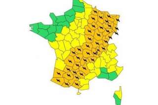 Météo France place 40 départements de l'Hexagone en vigilance orange 