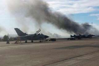 PHOTOS. Un F-16 grec s'écrase au décollage en Espagne, 11 morts dont 9 Français