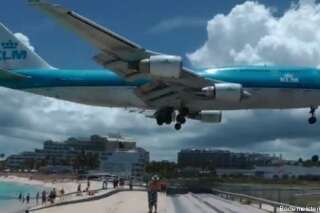 VIDEO. L'atterrissage d'un avion sur la plage (ou presque) à Saint Martin