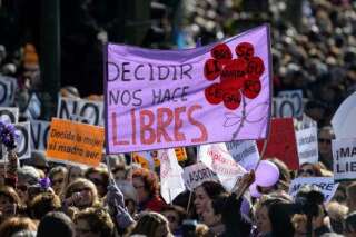 PHOTOS. La manifestation pour l'avortement rassemble des milliers personnes à Madrid et en France