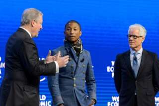 PHOTOS. Forum de Davos: Will.i.am, Pharrell, Andrea Bocelli... il n'y a pas que des PDG au Forum économique mondial