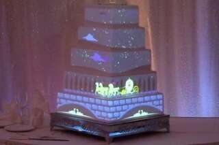 Le gâteau de mariage fait par Disney