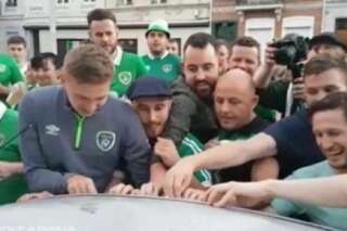 Quand les supporters irlandais abîment une voiture, ils font ÇA