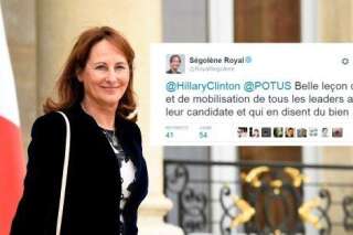 Ce tweet de Ségolène Royal sur Hillary Clinton va vous ramener en 2007