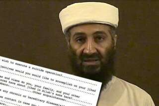 Al Qaïda: retrouvé chez Ben Laden, un surprenant questionnaire d'embauche pour aspirants martyrs