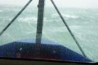 VIDÉO. Une tempête en pleine mer filmée depuis la cabine d'un bateau