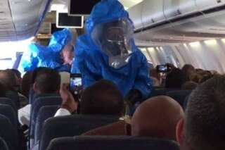 VIDÉO. Ebola : dans un avion, la blague tourne mal