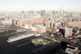 PHOTOS. À New York, ce parc flottant sur l'Hudson River pourrait devenir réalité