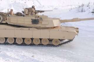 VIDÉO. Des tanks de l'armée américaine font leurs manoeuvres d'hiver en Norvège