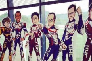 Pour le G7 au Japon les dirigeants ont été accueillis par des super-héros à leur image