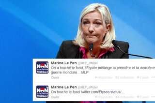 Marine Le Pen s'emballe (à tort) sur un tweet de l'Elysée