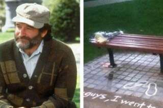 Robin Williams mort, des fans transforment le banc de 