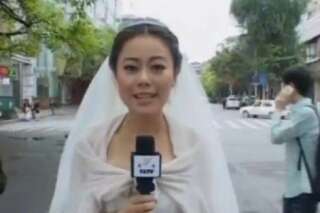 VIDÉO. Séisme en Chine: Une journaliste chinoise interrompt son mariage après le tremblement de terre en Chine
