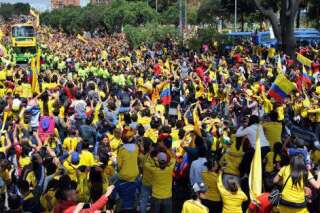 Coupe du monde: un accueil triomphal pour la Colombie de retour du Brésil