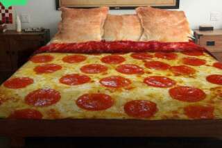 Une parure de lit insolite pour les amateurs de pizzas