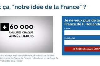 Quand les soutiens d'Alain Juppé moquent le site de soutien de François Hollande