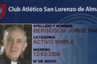 Le pape François, supporteur du club de foot de San Lorenzo, continue de payer sa cotisation au club