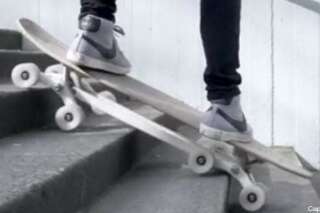 VIDEO. Stair-Rover, le skateboard urbain à huit roues indépendantes pour surfer sur la ville