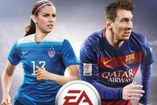 PHOTOS. FIFA 16 : La footballeuse américaine Alex Morgan fière d'être sur la jaquette du jeu vidéo