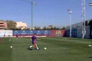 VIDÉO. FC Barcelone: l'incroyable panier de basket de Martin Montoya à l'entraînement