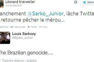 Brésil-Allemagne: Léonard Trierweiler s'en prend à Louis Sarkozy sur Twitter pendant le match