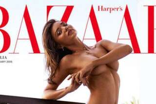 PHOTO. Miranda Kerr nue en couverture du Harper's Bazaar australien