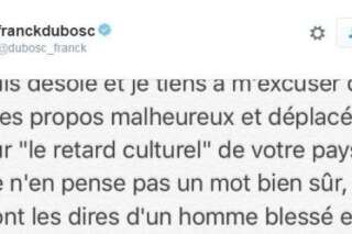 Les excuses de Franck Dubosc suite à ses propos sur le Maroc