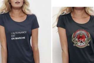 Boutique Les Républicains: les mannequins sont aussi ceux de t-shirts fantaisies vendus en ligne