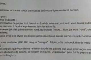 Bac de français 2015: Ce professeur écrit un message génial pour ses élèves qui passent l'épreuve de français