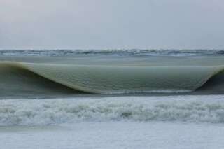 PHOTOS. Des vagues (presque) gelées impressionnantes aux Etats-Unis