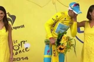 Tour de France: ce moment gênant où le maillot jaune Vincenzo Nibali se prend un râteau