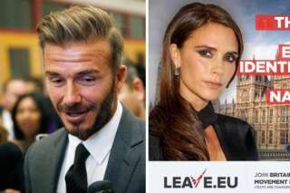 David Beckham prend position contre le Brexit, le camp adverse lui ressort Victoria