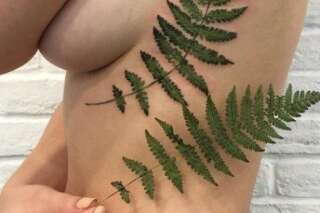 PHOTOS. Elle utilise des vraies plantes pour ses tatouages hyper réalistes