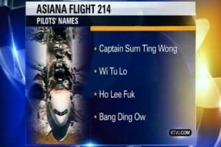 VIDEO. Crash du Boeing 777 d'Asiana Airlines à San Francisco: une télévision annonce de faux noms de pilotes